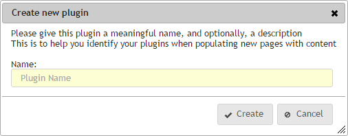 Add plugin set name dialog