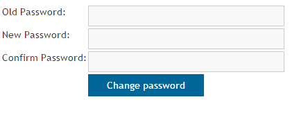 Change password demo image